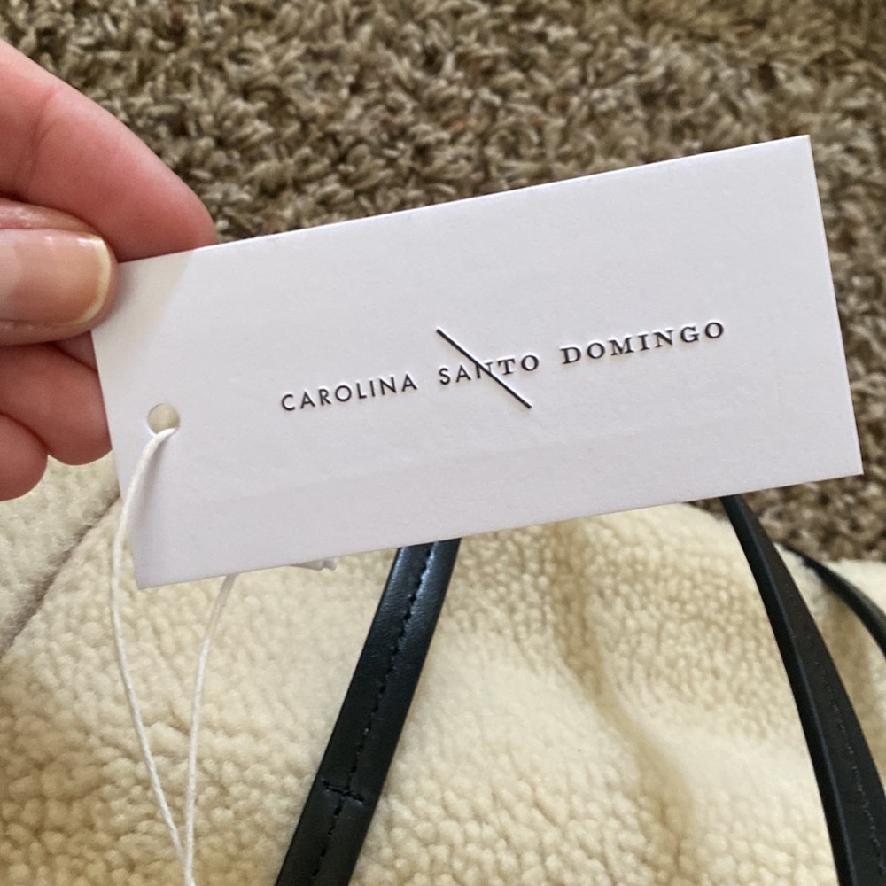 Carolina Santo Domingo Caspia Mini Shearling Tote - Picture 10 of 16
